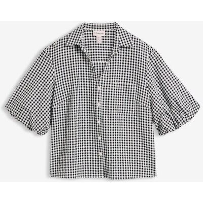 bonprix Bluse aus reiner Baumwolle schwarz 42 bonprix Bluse aus reiner Baumwolle schwarz 42