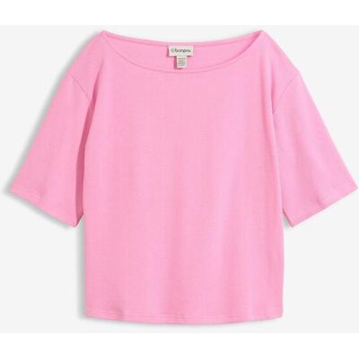 bonprix Shirt aus Bio-Baumwolle in Waffeloptik rosa 52 bonprix Shirt aus Bio-Baumwolle in Waffeloptik rosa 52