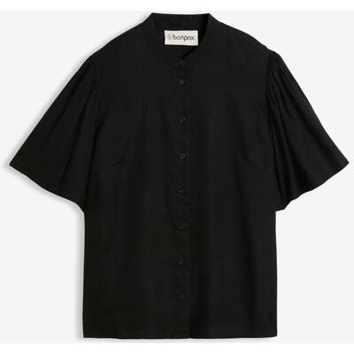 bonprix Bluse aus fließender Viskose schwarz 40 bonprix Bluse aus fließender Viskose schwarz 40