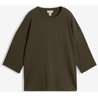 bonprix Oversize-Shirt aus elastischem Bio-Baumwoll-Mix grün 44 bonprix Oversize-Shirt aus elastischem Bio-Baumwoll-Mix grün 44