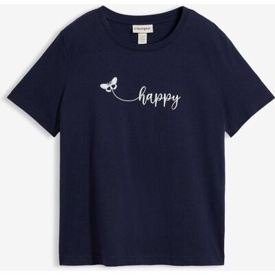 bonprix T-Shirt aus reiner Baumwolle blau 40 bonprix T-Shirt aus reiner Baumwolle blau 40
