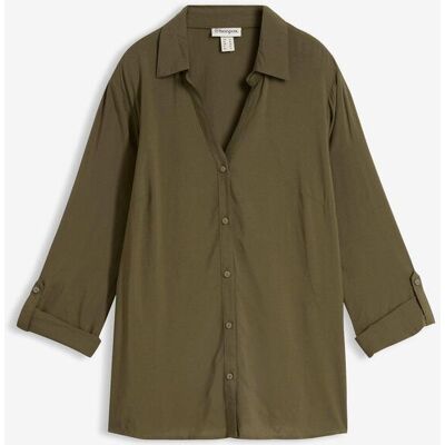 bonprix Leichte Bluse aus fließender Viskose grün 44 bonprix Leichte Bluse aus fließender Viskose grün 44