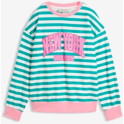 bonprix Oversize-Sweatshirt aus reiner Baumwolle grün 44 bonprix Oversize-Sweatshirt aus reiner Baumwolle grün 44