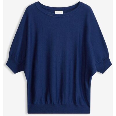 bonprix Feinstrickpullover aus Baumwoll-Mix blau 40 bonprix Feinstrickpullover aus Baumwoll-Mix blau 40