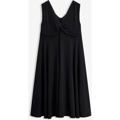bonprix Shirtkleid mit V-Ausschnitt schwarz 44 bonprix Shirtkleid mit V-Ausschnitt schwarz 44