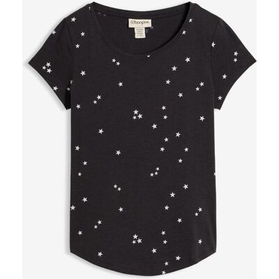 bonprix Shirt aus reiner Baumwolle schwarz 52 bonprix Shirt aus reiner Baumwolle schwarz 52