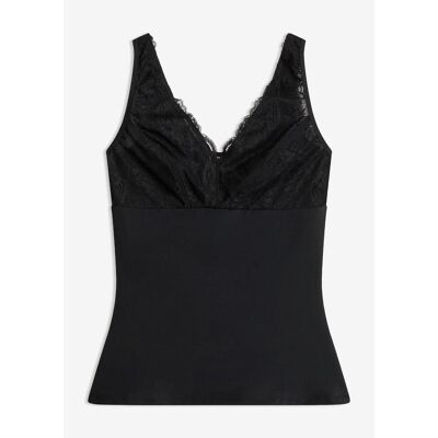 bonprix Medium Shape Top mit Spitze schwarz 42 bonprix Medium Shape Top mit Spitze schwarz 42