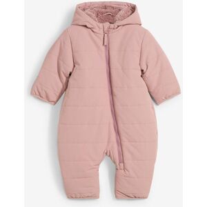 bonprix Wattierter wasserabweisender Schneeanzug mit Teddyfleece rosa 110 bonprix Wattierter wasserabweisender Schneeanzug mit Teddyfleece rosa 110