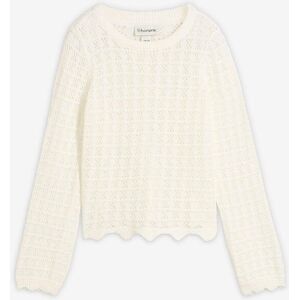 bonprix Ajour-Pullover weiß 176 bonprix Ajour-Pullover weiß 176