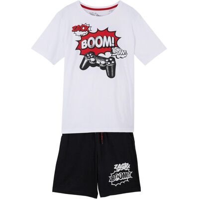bonprix T-Shirt und Jersey-Bermuda (2-tlg. Set) weiß 176 bonprix T-Shirt und Jersey-Bermuda (2-tlg. Set) weiß 176