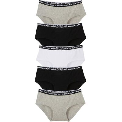 bonprix Panty mit weicher Baumwolle (5er-Pack) schwarz 152 bonprix Panty mit weicher Baumwolle (5er-Pack) schwarz 152