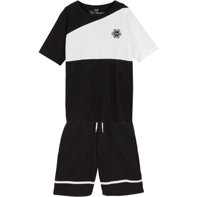 bonprix T-Shirt und Jersey-Bermuda (2-tlg.Set) aus reiner Bio-Baumwolle weiß 128 bonprix T-Shirt und Jersey-Bermuda (2-tlg.Set) aus reiner Bio-Baumwolle weiß 128
