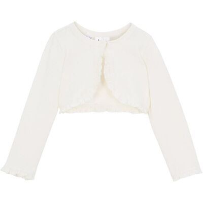 bonprix Jersey-Bolero mit Bio-Baumwolle weiß 92 bonprix Jersey-Bolero mit Bio-Baumwolle weiß 92