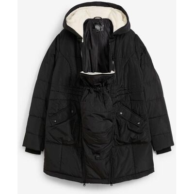 bonprix Gefütterte Umstandsjacke mit Baby-Einsatz schwarz 48 bonprix Gefütterte Umstandsjacke mit Baby-Einsatz schwarz 48