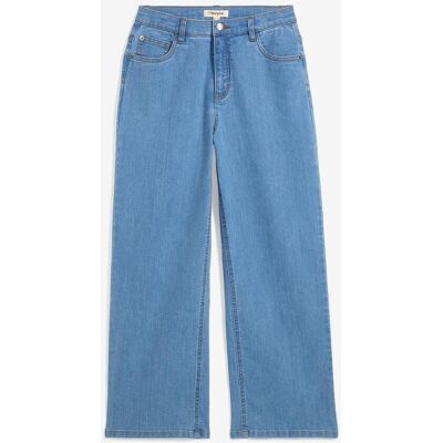 bonprix Extra Loose Fit Stretch-Jeans mit verstellbarem Bund, Straight blau 158 bonprix Extra Loose Fit Stretch-Jeans mit verstellbarem Bund, Straight blau 158