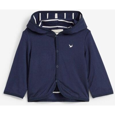 bonprix Wende-Sweatjacke aus weichem Viskose-Jersey blau 56 bonprix Wende-Sweatjacke aus weichem Viskose-Jersey blau 56