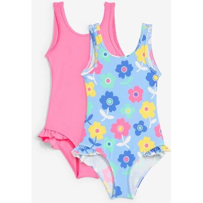 bonprix Badeanzug (2er Pack) pink 104 bonprix Badeanzug (2er Pack) pink 104