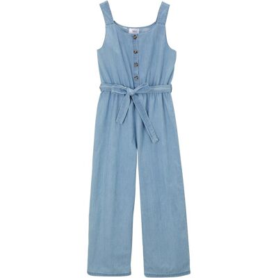 bonprix Jeans-Jumpsuit aus reiner Baumwolle blau 158 bonprix Jeans-Jumpsuit aus reiner Baumwolle blau 158