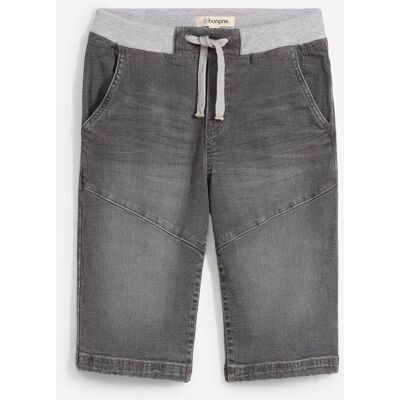 bonprix Schlupf-Stretch-Jeans-Bermuda, Regular Fit grau 152 bonprix Schlupf-Stretch-Jeans-Bermuda, Regular Fit grau 152