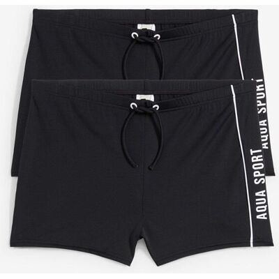 bonprix Badehose (2er Pack) schwarz 152 bonprix Badehose (2er Pack) schwarz 152