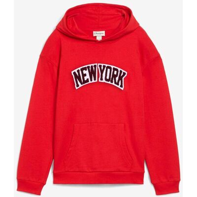 bonprix Hoodie aus reiner Baumwolle rot 128 bonprix Hoodie aus reiner Baumwolle rot 128