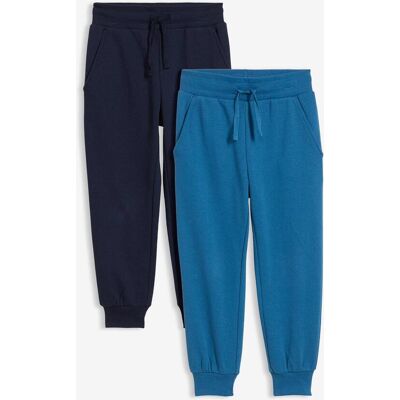 bonprix Jogginghose aus weichem Baumwoll-Mix (2er Pack) blau 116 bonprix Jogginghose aus weichem Baumwoll-Mix (2er Pack) blau 116