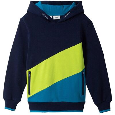 bonprix Hoodie aus reiner Bio-Baumwolle blau 128 bonprix Hoodie aus reiner Bio-Baumwolle blau 128