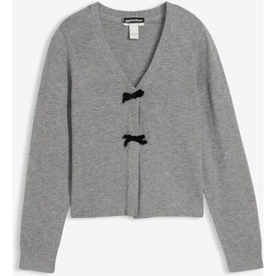 bonprix Strickjacke aus softem Viskose-Mix grau 140 bonprix Strickjacke aus softem Viskose-Mix grau 140