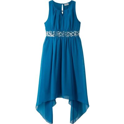 bonprix Chiffonkleid mit Pailletten blau 134 bonprix Chiffonkleid mit Pailletten blau 134