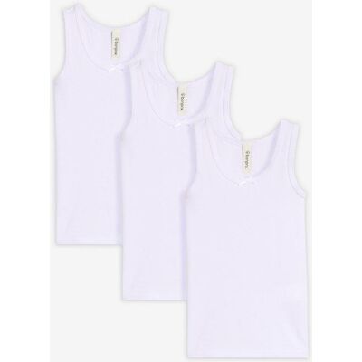 bonprix Unterhemd mit weicher Baumwolle (3er Pack) weiß 140 bonprix Unterhemd mit weicher Baumwolle (3er Pack) weiß 140