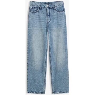 bonprix Loose-Fit-Jeans mit verstellbarem Bund, Straight blau 152 bonprix Loose-Fit-Jeans mit verstellbarem Bund, Straight blau 152