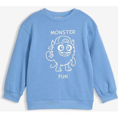 bonprix Sweatshirt aus reiner Bio Baumwolle blau 116 bonprix Sweatshirt aus reiner Bio Baumwolle blau 116
