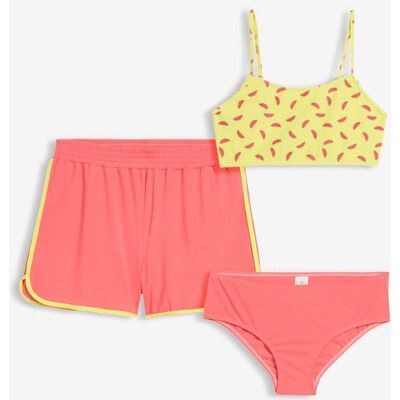 bonprix Bikini und Shorts (3-tlg.Set) pink 164 bonprix Bikini und Shorts (3-tlg.Set) pink 164