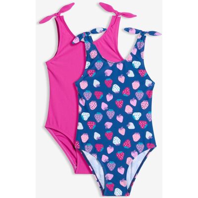 bonprix Badeanzug (2er Pack) blau 116 bonprix Badeanzug (2er Pack) blau 116