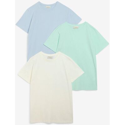bonprix T-Shirt aus reiner Baumwolle (3er Pack) weiß 164 bonprix T-Shirt aus reiner Baumwolle (3er Pack) weiß 164