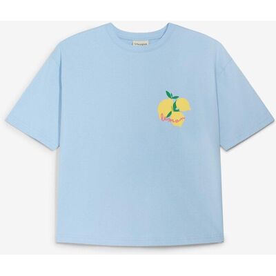 bonprix Oversize-Shirt aus reiner Bio-Baumwolle blau 146 bonprix Oversize-Shirt aus reiner Bio-Baumwolle blau 146