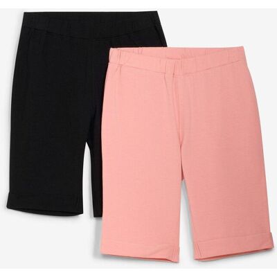bonprix Radlerhose mit Bio-Baumwolle (2er Pack) schwarz 128 bonprix Radlerhose mit Bio-Baumwolle (2er Pack) schwarz 128