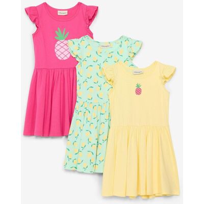 bonprix Jerseykleid aus reiner Bio-Baumwolle (3er Pack) grün 92 bonprix Jerseykleid aus reiner Bio-Baumwolle (3er Pack) grün 92
