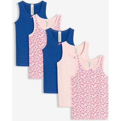 bonprix Unterhemd mit weicher Baumwolle und Satin-Schleife (5er Pack) rosa 92 bonprix Unterhemd mit weicher Baumwolle und Satin-Schleife (5er Pack) rosa 92