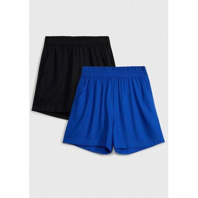 bonprix Schlupf-Shorts aus softer Viskose (2er Pack) schwarz 134 bonprix Schlupf-Shorts aus softer Viskose (2er Pack) schwarz 134