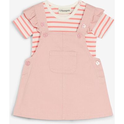 bonprix Body und Latzkleid aus reiner Baumwolle (2-tlg.Set) rosa 92 bonprix Body und Latzkleid aus reiner Baumwolle (2-tlg.Set) rosa 92