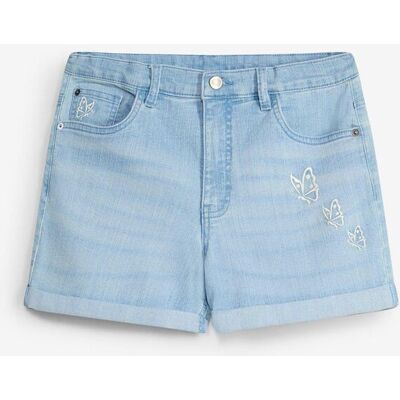bonprix Jeans-Shorts mit Bio-Baumwolle, Mid Waist blau 176 bonprix Jeans-Shorts mit Bio-Baumwolle, Mid Waist blau 176