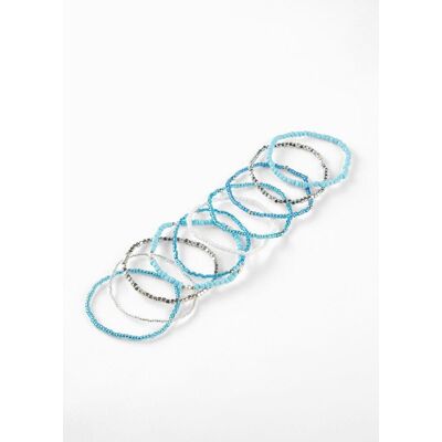 bonprix Perlarmband 10er-Pack blau 0 bonprix Perlarmband 10er-Pack blau 0