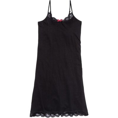 bonprix Kurzes Nachthemd mit zarter Spitze schwarz 44 bonprix Kurzes Nachthemd mit zarter Spitze schwarz 44