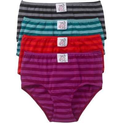 bonprix Maxislip mit weicher Baumwolle (4er Pack) rot 52 bonprix Maxislip mit weicher Baumwolle (4er Pack) rot 52