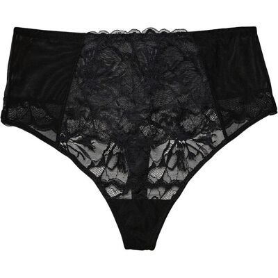 bonprix High Waist String aus Spitze schwarz 48 bonprix High Waist String aus Spitze schwarz 48