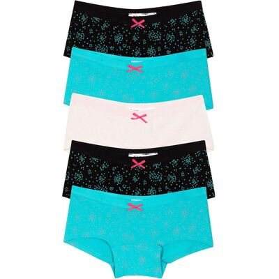 bonprix Panty mit weicher Baumwolle (5er Pack) blau 152 bonprix Panty mit weicher Baumwolle (5er Pack) blau 152