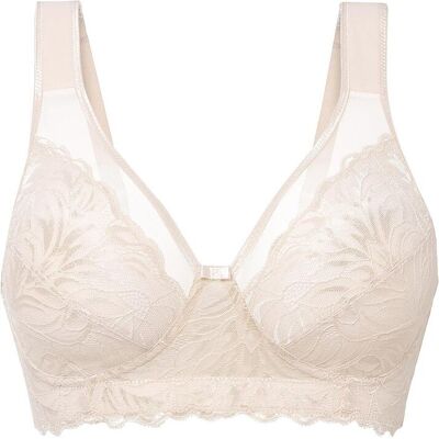 bonprix Minimizer-BH ohne Bügel mit gepolsterten Trägern beige 95 bonprix Minimizer-BH ohne Bügel mit gepolsterten Trägern beige 95