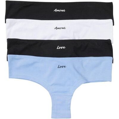 bonprix Brazilslip (4er Pack) schwarz 44 bonprix Brazilslip (4er Pack) schwarz 44