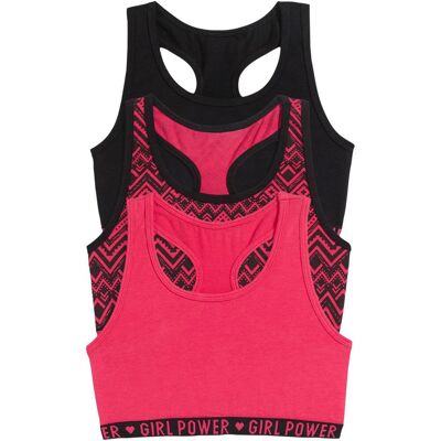 bonprix Bustier aus weicher Bio-Baumwolle (3er Pack) schwarz 140 bonprix Bustier aus weicher Bio-Baumwolle (3er Pack) schwarz 140